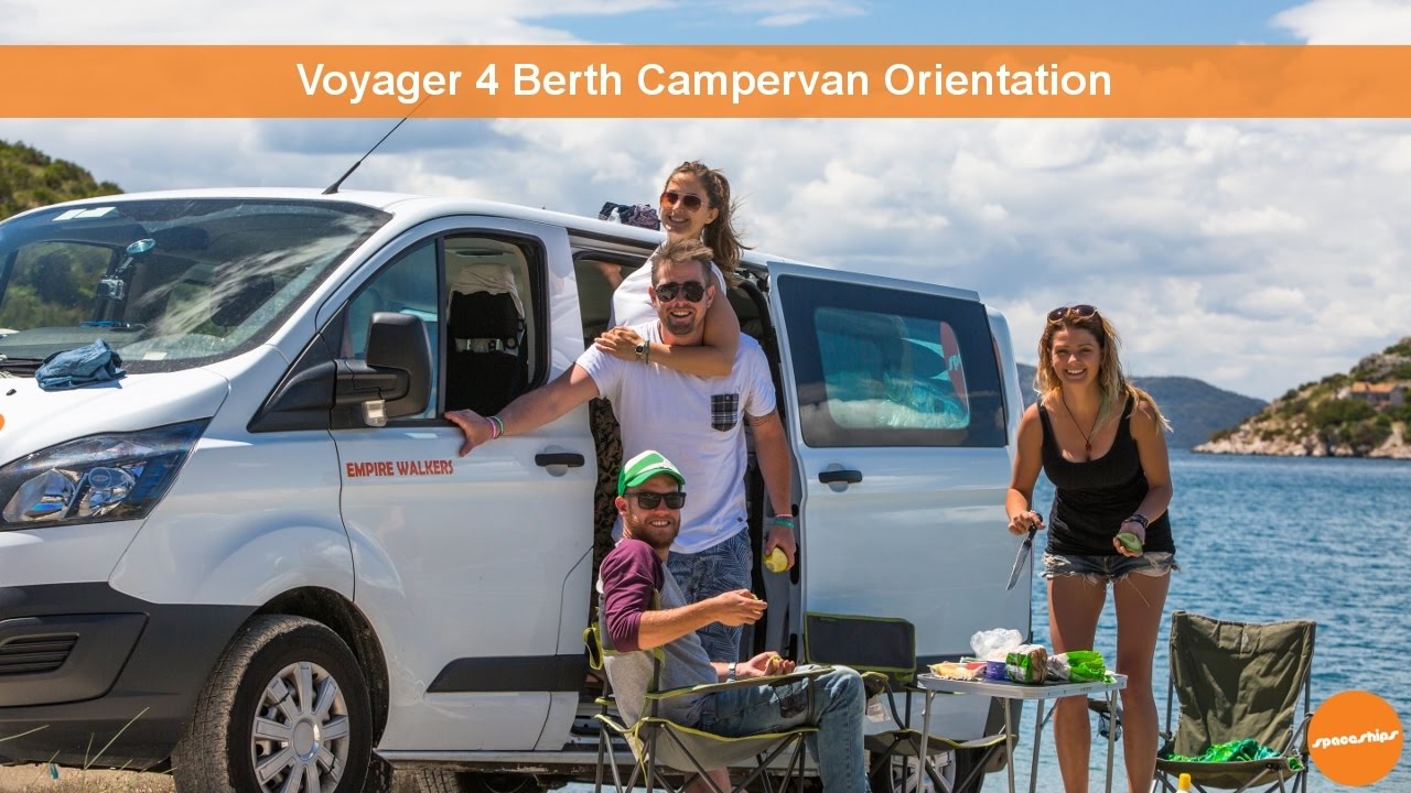 Voyager 4 berth campervan orientation: check out the features