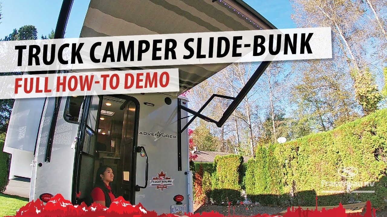 Fraserway RV Rentals: Truck Camper Slide-Bunk Demo