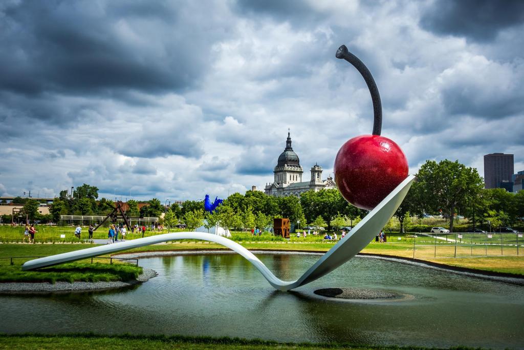 Minneapolis USA, Cherry On A Spoon, Cherry, Sculpture