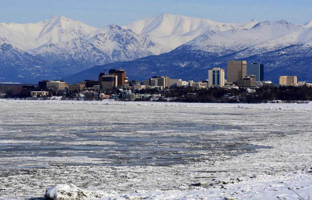 Anchorage USA, Alaska, Skyline