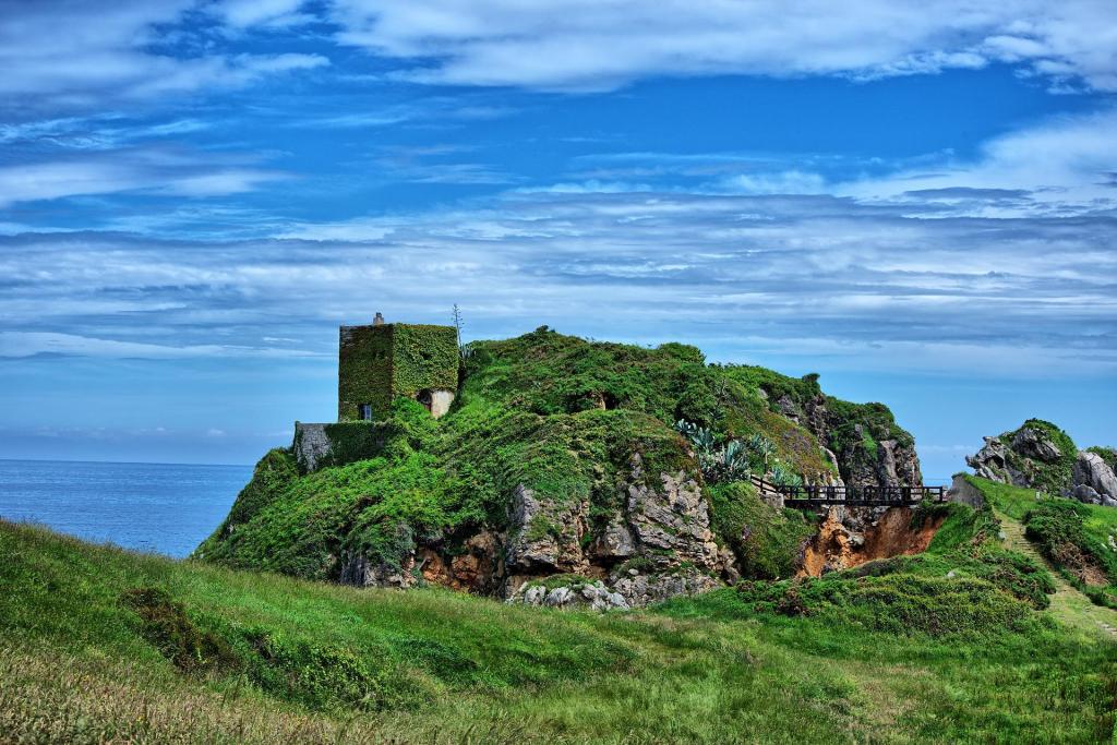 Cantabria Spanien, Tower, Landscape, Cantabría