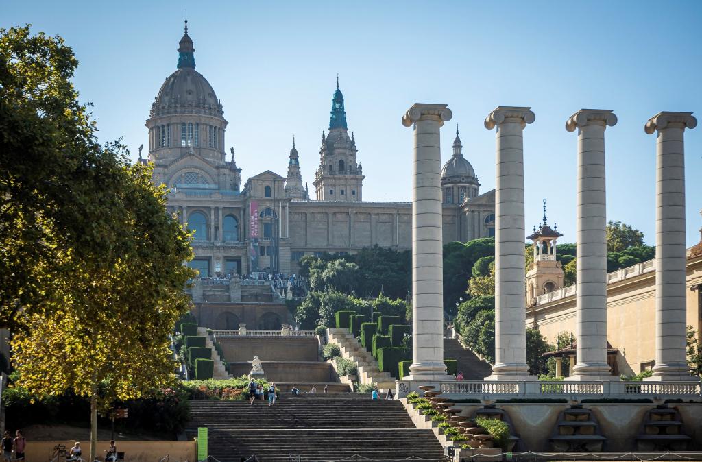 Barcelona Spanien, Museum, Architecture, National Museum Of Art Of Catalunya