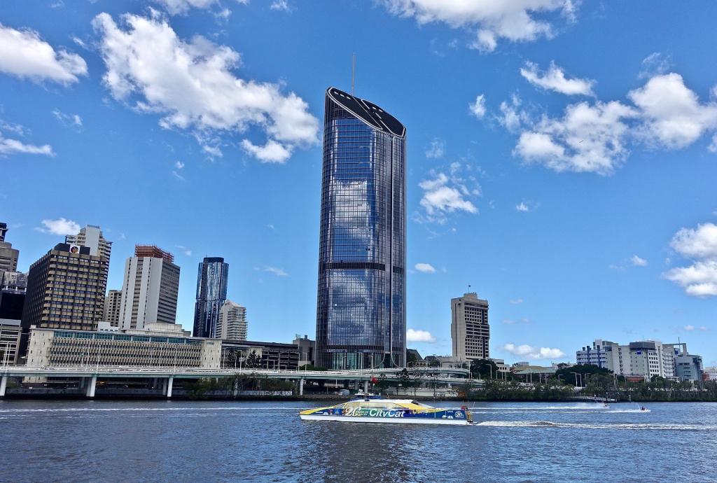 Brisbane Australien, Skyscraper, , River