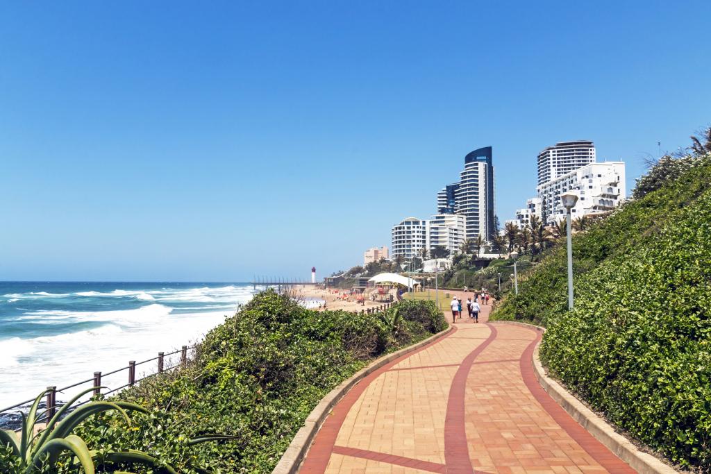 Durban Südafrika, Weg Am Strand Von