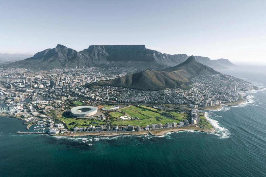 Kapstadt Südafrika, Luftaufnahme Von