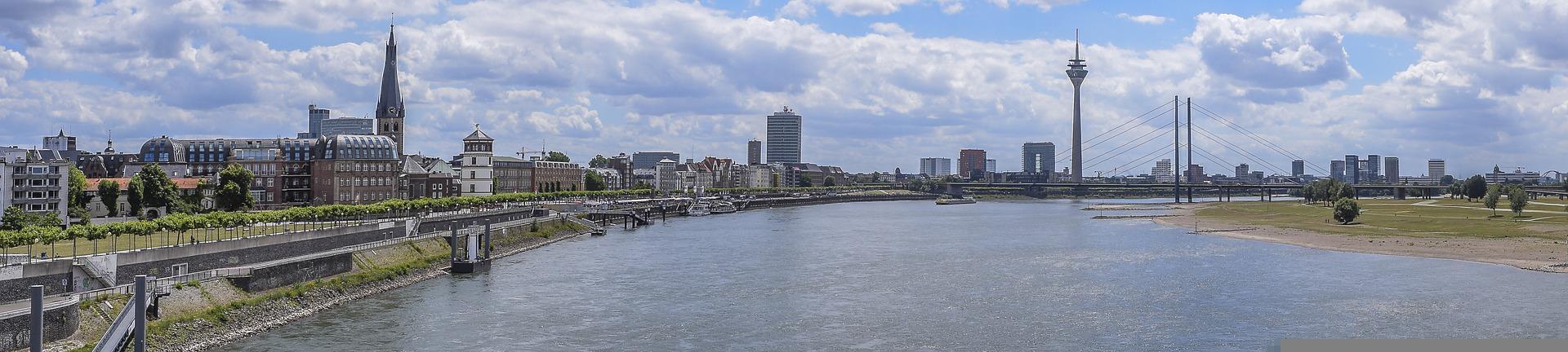 Düsseldorf, Panorama, Rhein